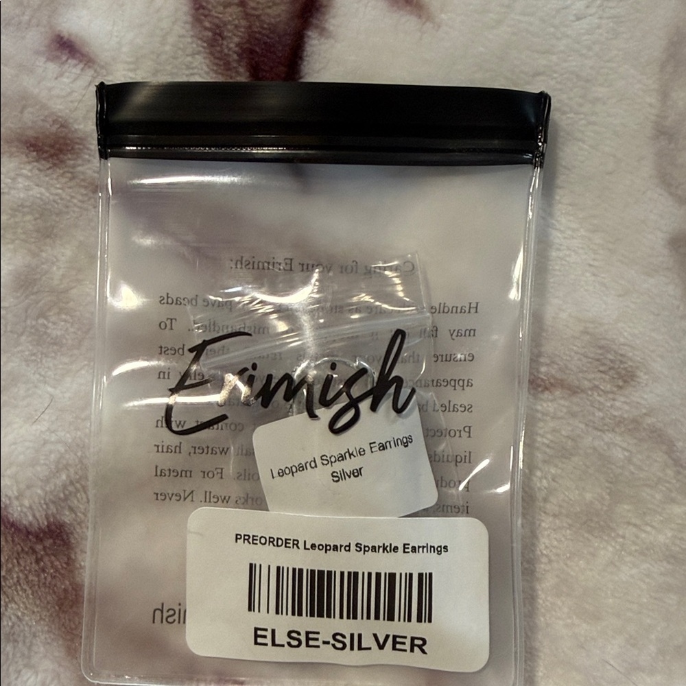Erimish Silver Leopard Earrings
